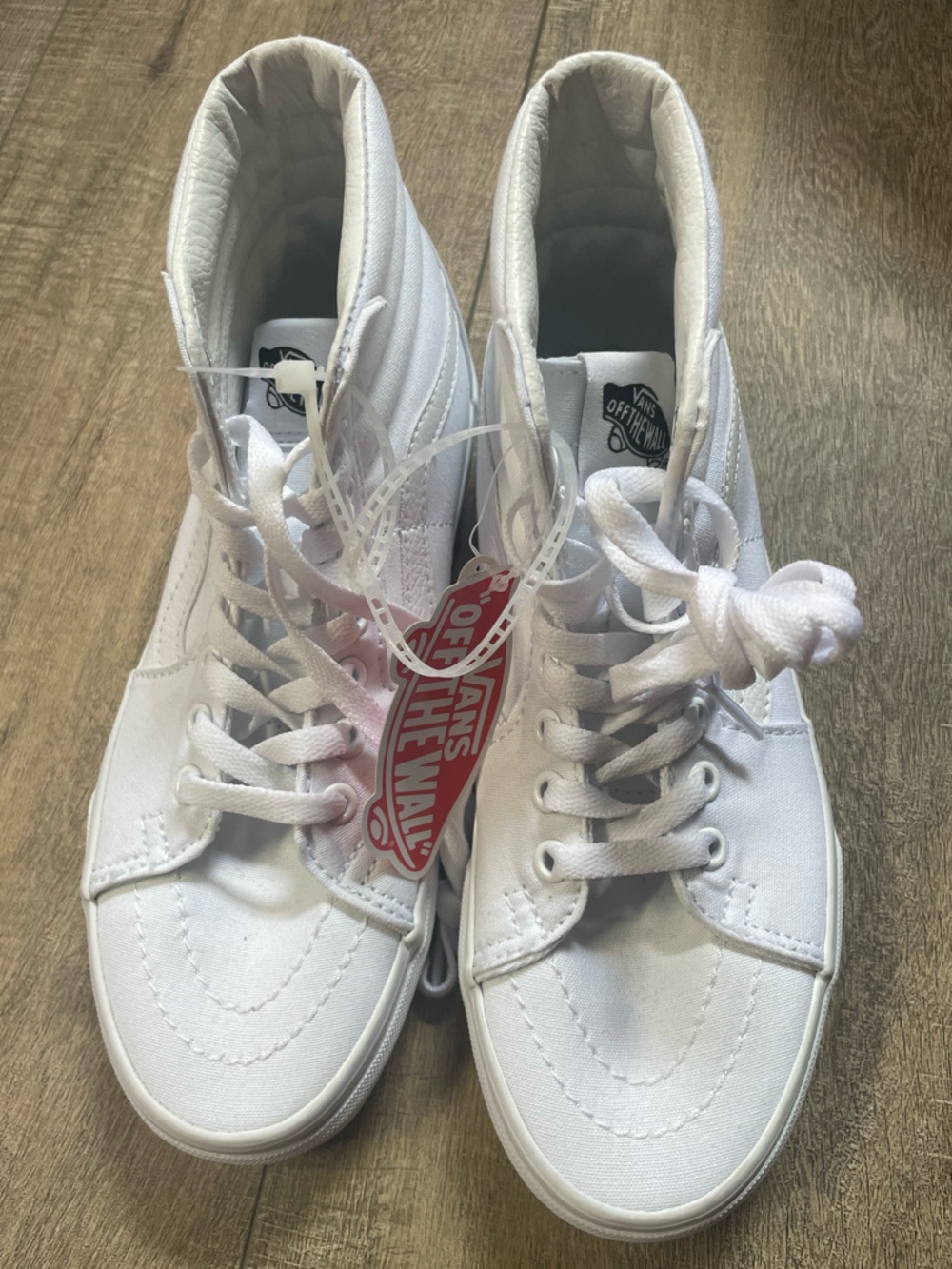 Vans White Women's High-Top Canvas Skate Sneakers